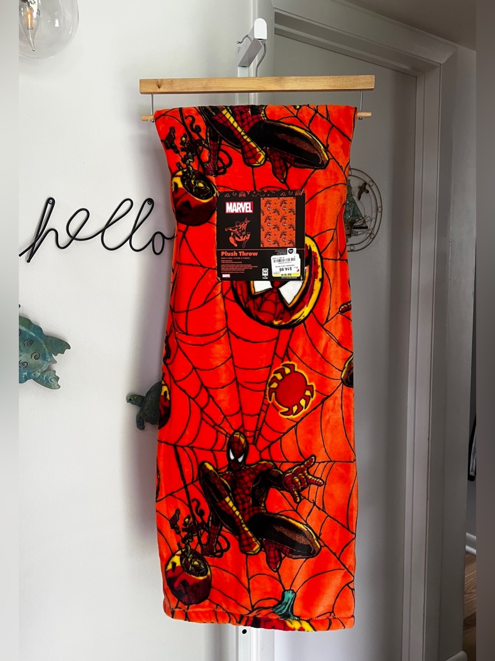 NEW Spiderman Halloween Blanket 50”x70”
